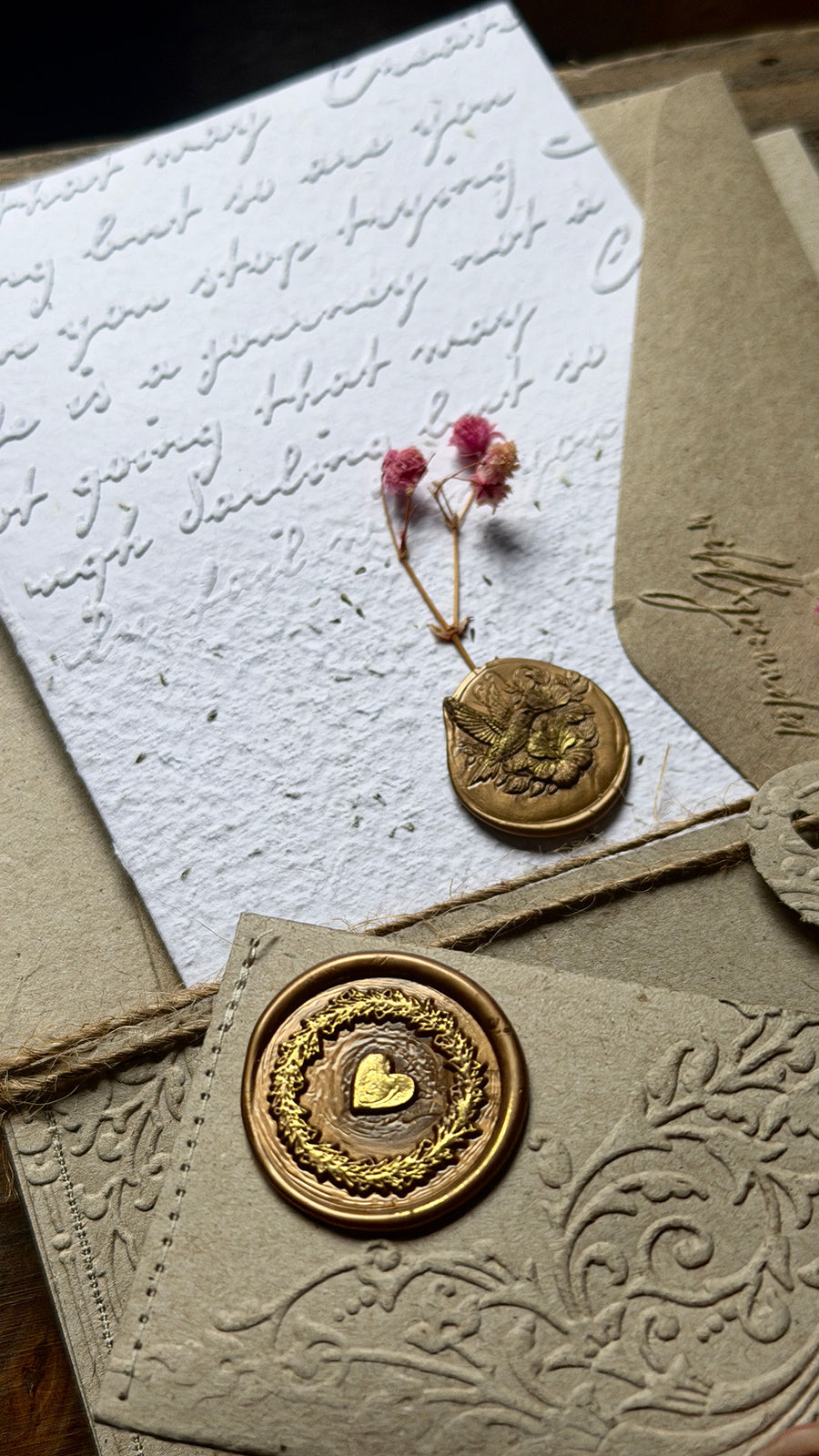 White Seeded Cards