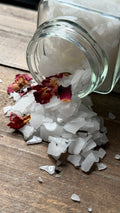 Magnesium Foot Soak with organic rose petals