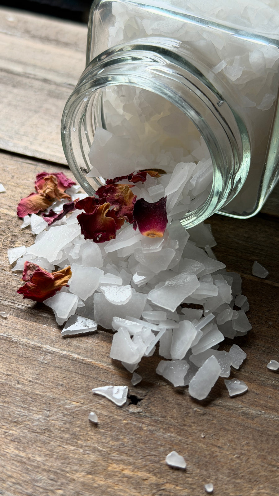 Magnesium Foot Soak with organic rose petals